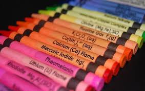 Crayola Crayons With Labels Stating The Chemicals That Will Make Those Colours Awesome Crayon Set Crayon Chemistry