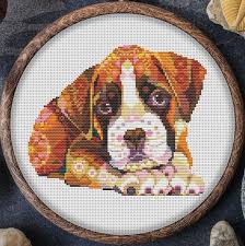 Mandala kleurplaten dieren archidev kleurplaten mandala volwassenen dierenden kleurplaat is denk eens aan een olifant hond poes of een leeuw. Bol Com Borduurpakket Mandala Boxer Pup