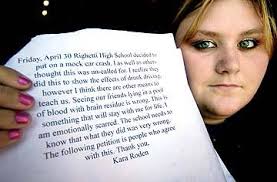 Did school/s lesson go too far?