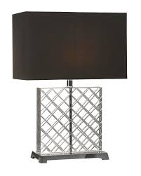Bloomingdales Square Crisscross Crystal And Nickel Base Table Lamp With Rectangle Shade Discover how to choose the best shade for your lamp in our new article on designing lamp shades for table lamps.