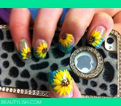 Find this pin and more on my nail work by karlyn williams. Sunflower Nail Brittanie M S Photo Beautylish