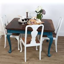 Monty And Friends Upcycled Dining Set Upcycled Dining Chairs Dining Table Vintage Painted Furniture