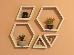 Diy Geometric Wall Shelves Diy Popsicle Stick Crafts Popcycle Stick Crafts Craft Stick Crafts