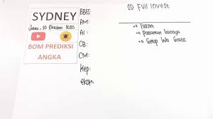 Bocoran Bom Prediksi Angka Sydney Sdyhariini 10 Oktober 2020 Wajib Jp Paus Youtube