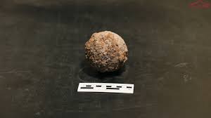 Archaeologists excavating near the northeast corner of the Alamo Church in  San Antonio have discovered a second intact cannonball linked to the 1836  Battle of the Alamo. The newly found iron cannonball
