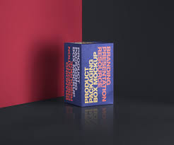 Realistic tube with box mockup. Rectangular Box Mockup Mockup World