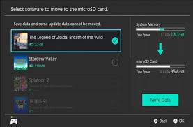 Go ahead and change it to the inserted sd. How To Transfer Games Between System Storage And Sd Card On Nintendo Switch Isk Mogul Adventures