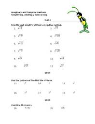 Whether its addition or subtraction, you can follow these steps. Intro To Complex Numbers Worksheet By Spiral Your Way Through Mathematics
