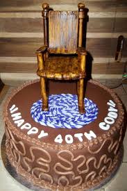 So, we searched this website and came up we actually placed and lit sixty black birthday candles on the cake. Over The Hill 40th Birthday Cake With Rocking Chair Cakecentral Com