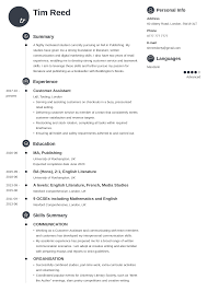 For a cv with no work experience, or less than 5 years of paid work, include voluntary work in your work experience section. Uk Student Cv Example Template Primo Student Cv Examples Cv For Students Cv Examples