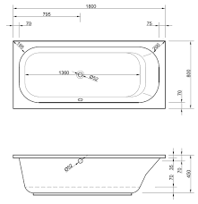 Das sind wannen für bäder, in die eine badewanne mit dem standardmaß 170 cm lang x 75 cm breit nicht hineinpasst.wer genau hinschaut, merkt jedoch schnell: Rechteckige Badewanne 180 X 80 X 45 Cm Bad Design Heizung