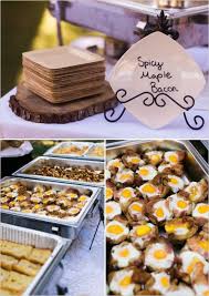 Bacon And Eggs Picnic Wedding Reception Wedding Picnic Reception Brunch Wedding Reception Food