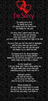 Sorry if i keep on hurting you. I M Sorry Poem For Her