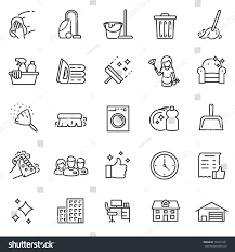 Cleaning Service Icon Set Services Cleaning Stock Vector Royalty Free 703437331 Cleaning Icons Icon Set Laundry Icons