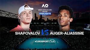 In march in gatineau, shapovalov captured his fourth itf futures singles title after defeating gleb sakharov in straight sets. Australian Open 2021 Denis Shapovalov Felix Auger Aliassime Enkel Mannen 3e Ronde Highlights Tennis Video Eurosport