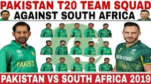 Pak vs sa world cup head to head stats. Pakistan T20 Team Squad Announced Against South Africa 2019 Pak Vs Sa T20 Squad For 3 Matches 2019 Youtube