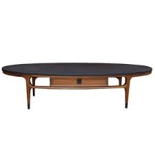 Striking mid century modern coffee table with onyx marble inset top. Lot Art Vintage Mid Century Modern Coffee Table