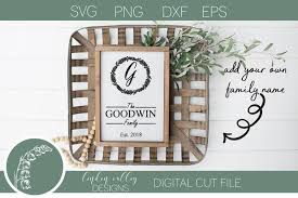 These svg images were created by modifying the images of pixabay. Last Name Svg Wreath Family Name Svg Established Svg 1093593 Cut Files Design Bundles