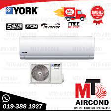 Get their location and phone number here. Mto York 1 5hp Inverter R410a Air Cond Air Conditioner Ywm5j13aas W Ysl5j13aas Shopee Malaysia