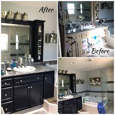 General Finishes Milk Paints Seagull Gray For Inside The Upper Vanity Cabinets And Coastal Blue Fo General Finishes Milk Paint Kitchen Remodel Vanity Cabinet