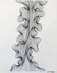 Black And White Line Art Abstract Original Black And White Line Drawing In 2020 Line Art Drawings Modern Drawing Abstract Line Art