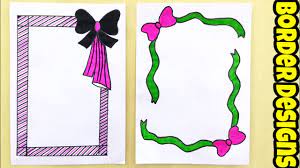 Check spelling or type a new query. Easy Border Designs On Paper Border Design For Project Paper Design Design For Front Page Youtube