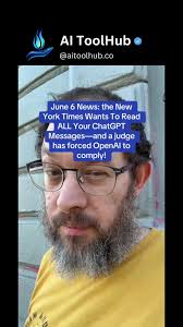 Big news regarding openai's privacy. New York Times Magazine wans to read  ALL chatgpt messages. This can be a huge issue for businesses that heavily  use it and feed it confidential company data. , ...