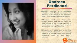 Sri Lankan Artist Onareen Ferdinand participating in “Hope & Positivity”  Art Exhibition.