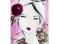 Candy cane girl Art Print by Lisa Procter