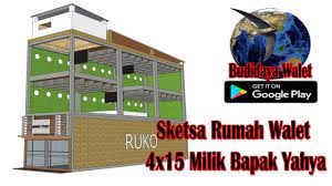 Sketsa Rumah Walet 4x15 Milik Bapak Yahya Rumah Sketsa Burung Walet