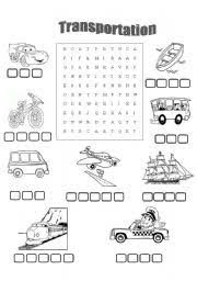 Maybe you would like to learn more about one of these? Transport For Kids Wordsearch Esl Worksheet By Olgad86