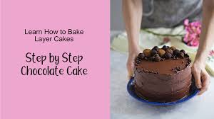 Insert in a circle formation that is 6 wide. Learn How To Bake Layer Cakes Step By Step Chocolate Cake Daniela Lambova Skillshare