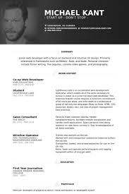 Junior Web Developer Resume Web Developer Resume Personal Resume Job Resume Examples