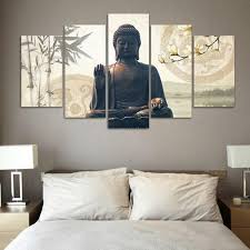 Handgemalt, mit einer natürlichen, lebendigen ausstrahlung. 5er Set Bilder Buddha Leinwandbilder Kaufland De