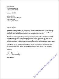 Business Letters Employment Thank You Letter Business Letter Format Interview Thank You Letter