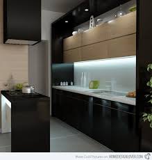 15 Astonishing Black Kitchen Cabinets Home Design Lover Modern Kitchen Design Contemporary Kitchen Contemporary Black Kitchen