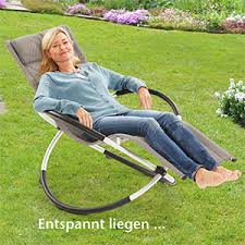 Einen artikel für den außenbereich? Amazon De Maxvitalis Liegestuhl Schaukelliege Wetterbestandig Campingstuhl Campingliege Verstellbar Mit Kopfstutze Klappstuhl Camping Strandstuhl Strandliege Garten Gartenliege