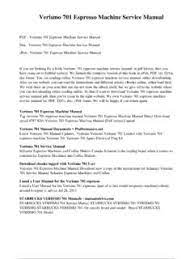 Starbucks verismo 580 single serve espresso and coffee machine page 5/42 Schaerer Verismo 701 Manual Social Medianer Com Verismo 701 Espresso Machine Pdf4pro