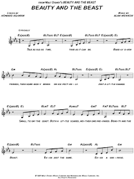 Beauty And The Beast From Beauty And The Beast Sheet Music Leadsheet In Eb Major Transposable Download Print Sku Mn0123239