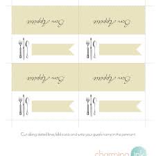 Wedding placecard template placement card word place tent and flat. 7 Free Wedding Place Card Templates