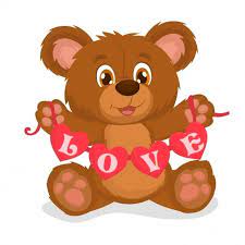 Teddy Bear In Love Holding A Garland Of Hearts Teddy Bear Clipart Romance Cute Png And Vector With Transparent Background For Free Download Teddy Bear Clipart Teddy Bear Bear Clipart