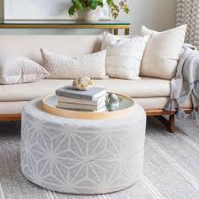 Compare ottoman coffee table prices, designs, and much more! Portia 30x16 Round Ottoman Stone Grey Tonic Living