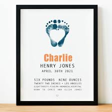 Many preparations need to be made around the home before you can welcome your new minted can help inspire the overall look of the room with our collection of adorable nursery wall art. Baby Footprint Birth Wall Art Subway Flutterbye Prints
