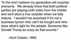Scheer was born in huntington, new york and graduated from new york university. Trump Fans Invented A Fake Kurt Cobain Quote To Claim That He Would Have Supported The President Raw Story Celebrating 17 Years Of Independent Journalism