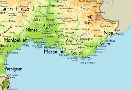 Map Of South France South Of France Map South Of France France Map