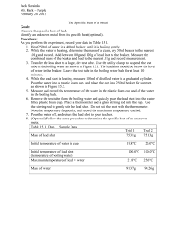 Multiply the change in temperature with the mass of the sample. The Specific Heat Of A Metal