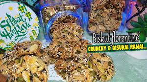 Biskut florentin badam via icookwithlove.blogspot.com. Biskut Florentine Resepi Sukatan Cawan Crunchy Caramel Almond Mudah Sedap Ranggup Youtube