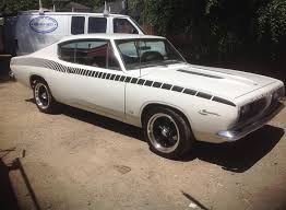 Image result for White 1967 Barracuda