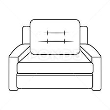Armchair Clipart Black And White Sofa Armchair Furniture Image Outline Stock Illustration Ad Furniture Armchair Sofa Image Armchair Furniture Sofa Armchair Armchair