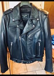 Wilson S Leather Biker Jacket Ebay Black Leather Motorcycle Jacket Leather Jacket Leather Jacket Men